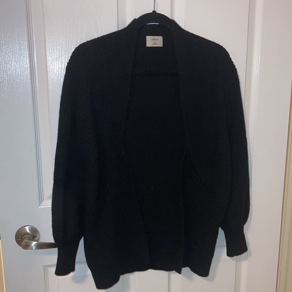 ARITZIA WILFRED FREE Darcey Black Wool Cardigan - Picture 4 of 8